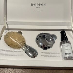Balmain Silver Hair Care Set with Silk perfume